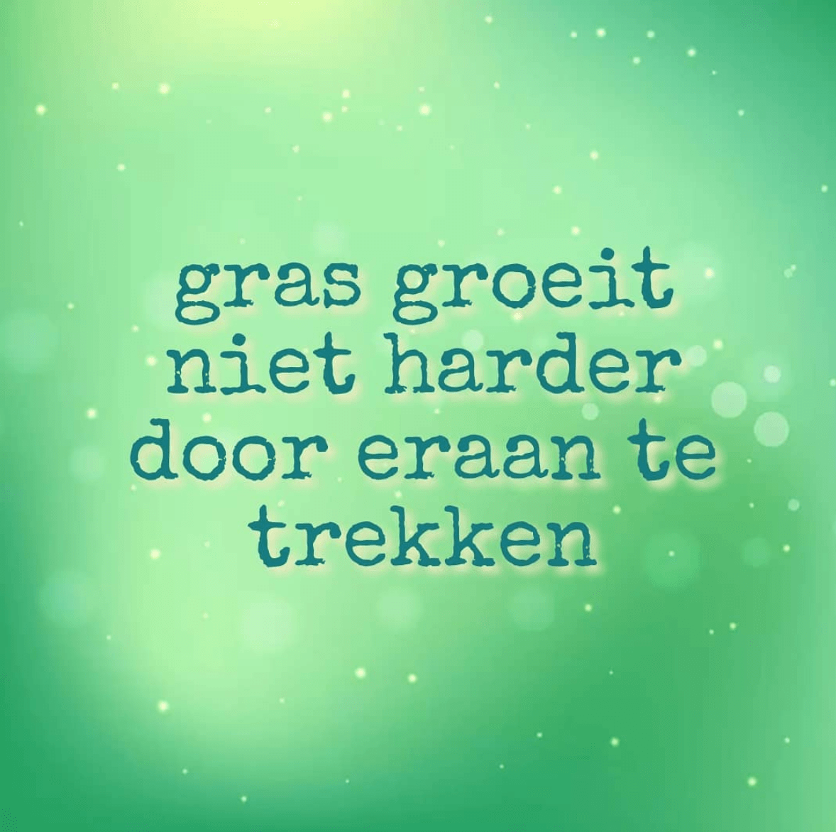 Geef het aandacht en zorg